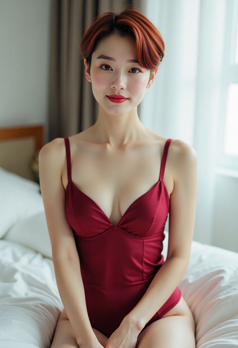 河边草地上的相遇